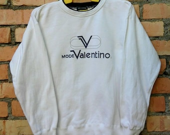 Rare!!! Mode Valentino Sweatshirt Crewneck Medium Size