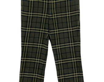 A.A.R Yohji Yamamoto Signature Tartan Frauen Wolle Hosen