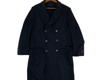 Vintage Dunhill Double Breasted Wool Overcoat Jacket