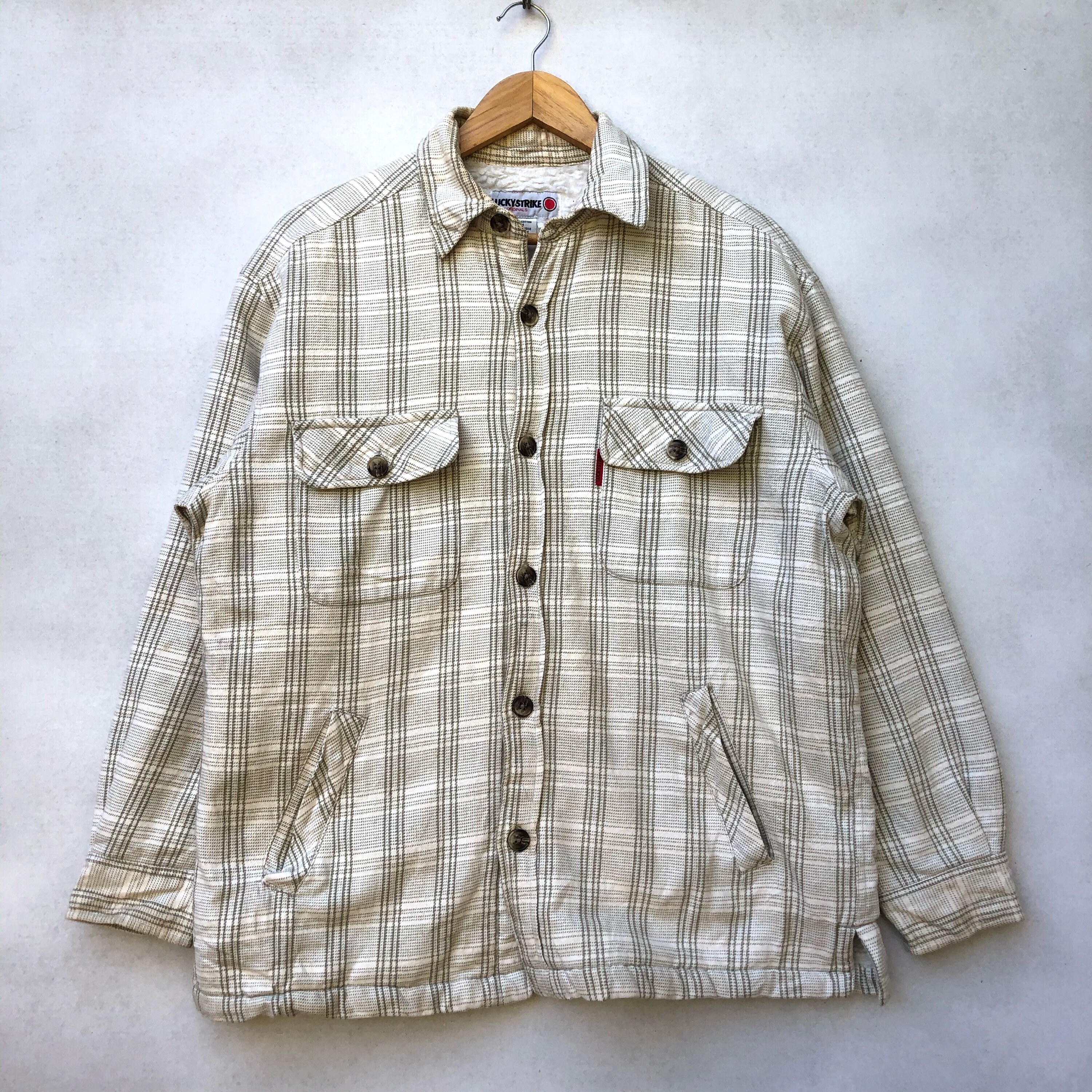 Vintage Lucky Strike Flannel Shirt - Etsy