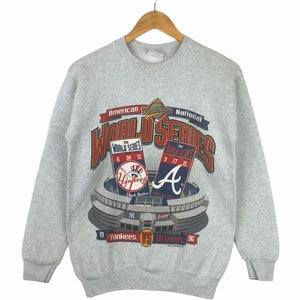Vintage 90s American National World Series Yankees Vs Braves MLB Crewneck