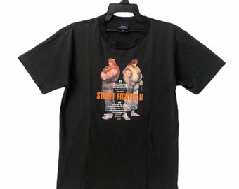 Camiseta vintage de los 90 de Street Fighter Games, rara
