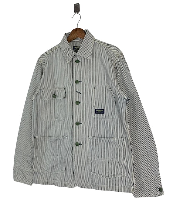 Vintage Oshkosh B'gosh Hickory Stripe Denim Chore Jacket - Etsy