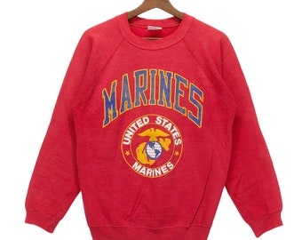 Rare!!! Vintage United States Marines Pullover Medium Size