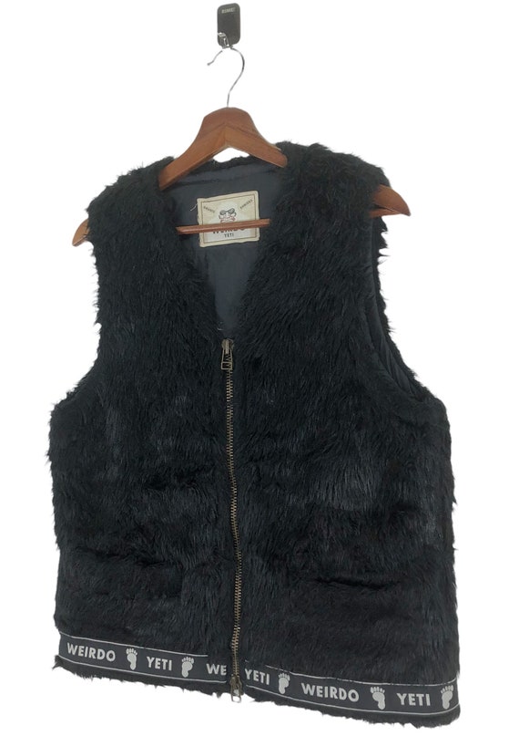 Vintage Weirdo Yeti Faux Fur Vest Jacket - Etsy Canada