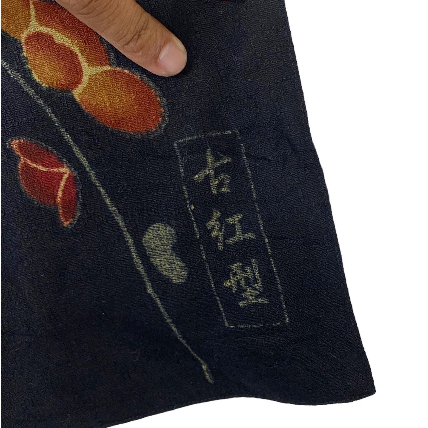 Vintage Indigo Japanese Brand Reversible Chinese Style Vintage Indigo Japanese Brand Reversible Chinese Style