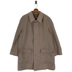 90s vintage DAKS ビンテージ カシミヤ ウールガウンコート 80年代 PHILIPSCOTT ウール ガウン メンズM 古着 80s