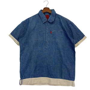 Vintage Levis Denim Shirt Snap Button
