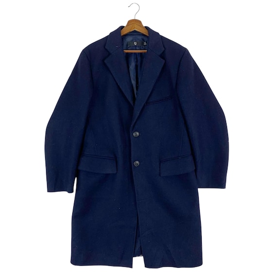 Uniqlo, Vintage Jill Sander Uniqlo Double Breasted Wool Overcoat Jacket