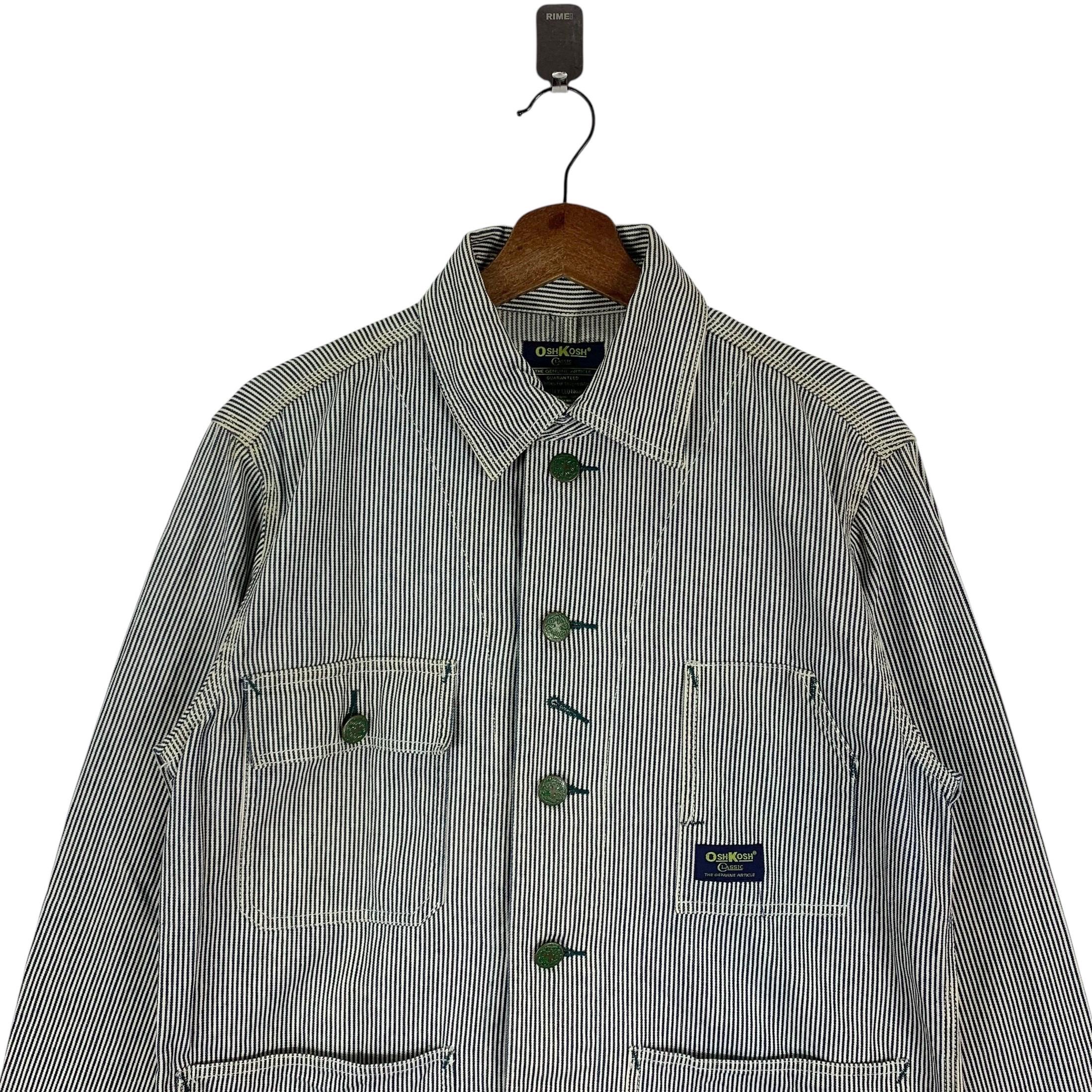 Vintage Oshkosh B'gosh Hickory Stripe Denim Chore Jacket - Etsy