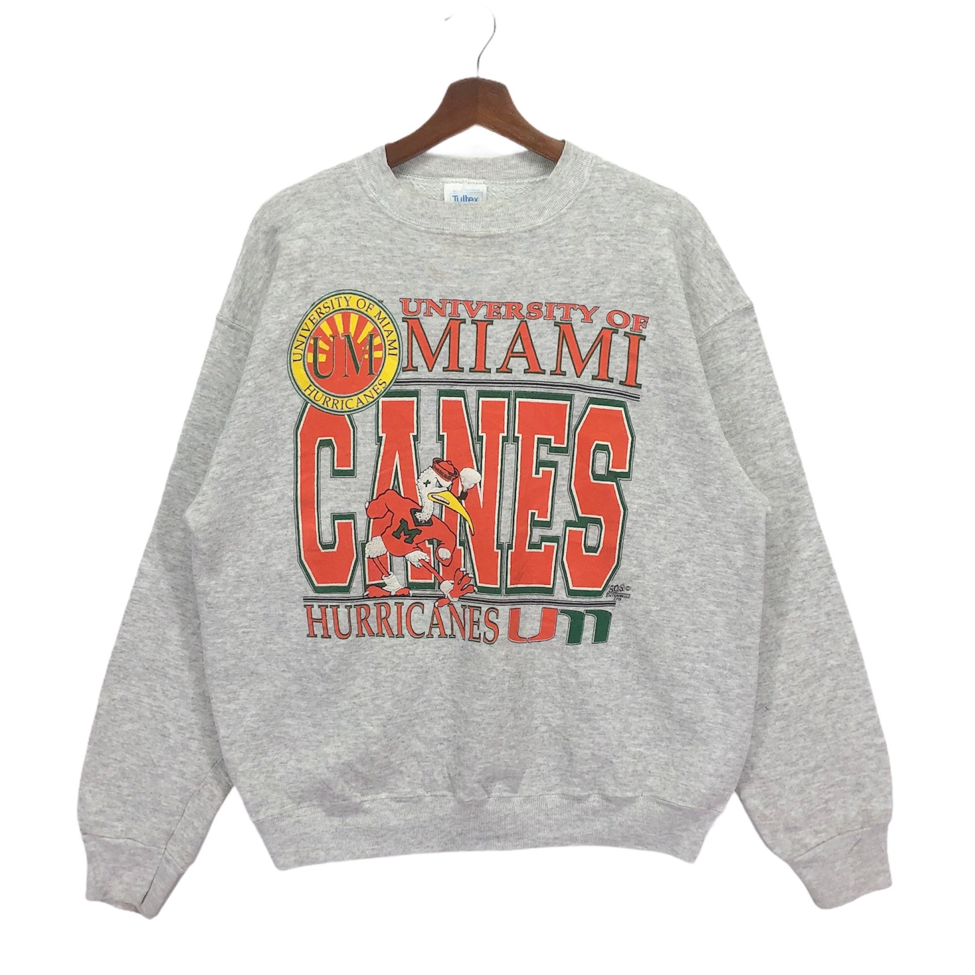 RARE 80s Vintage University of Miami Sweatshirt Crewneck Jumper University  of Miami Hurricanes Football Team Sweatshirt Mase in USA - Etsy