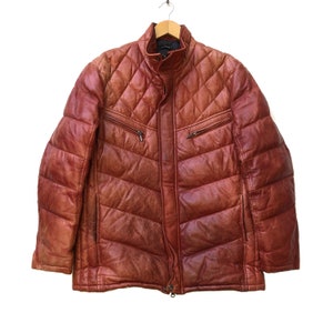 Vintage SCHAFFEN Puffer Leather Jacket
