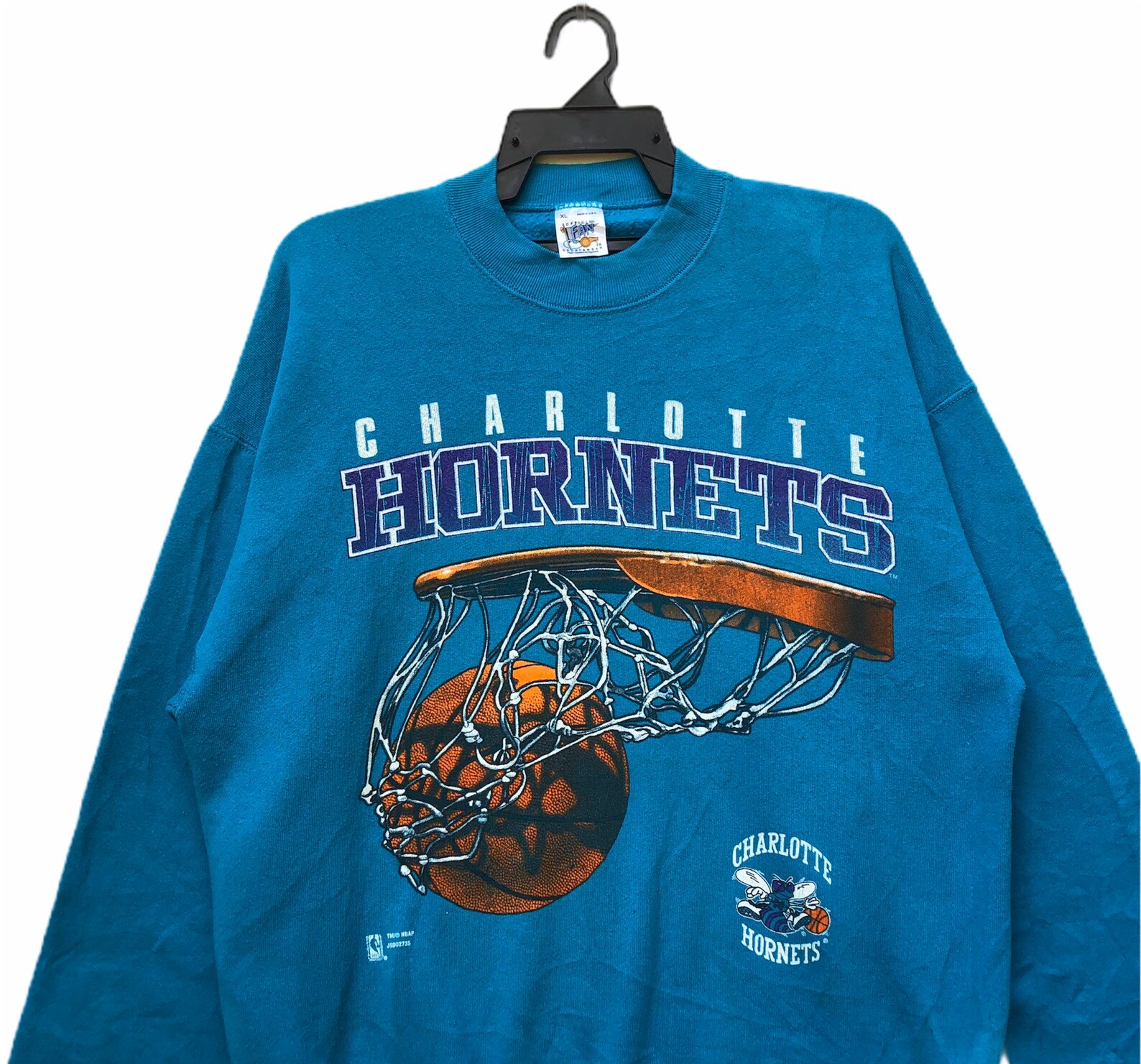 charlotte hornets vintage crewneck