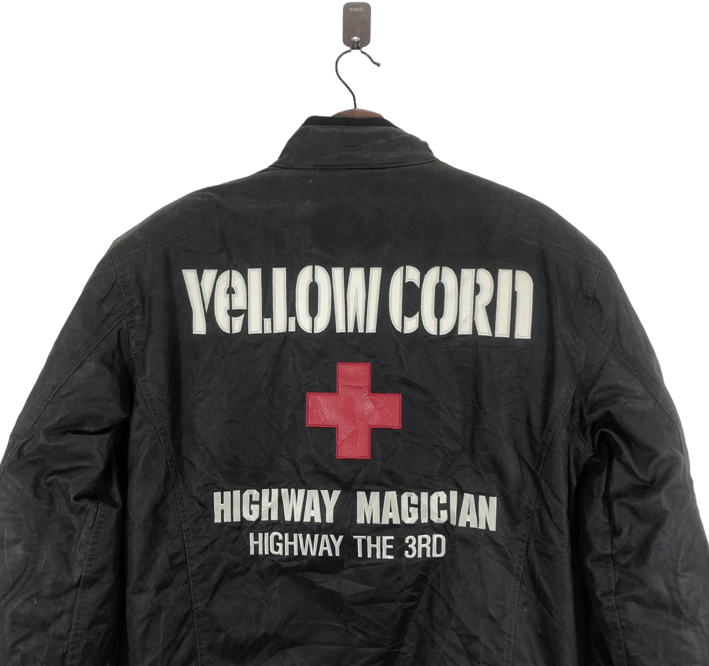 YELLOW CORN HIGHWAY MAGICIAN ジャケット LL Vintage Yellow Corn Highway Magician Bomber Jacket Yellow