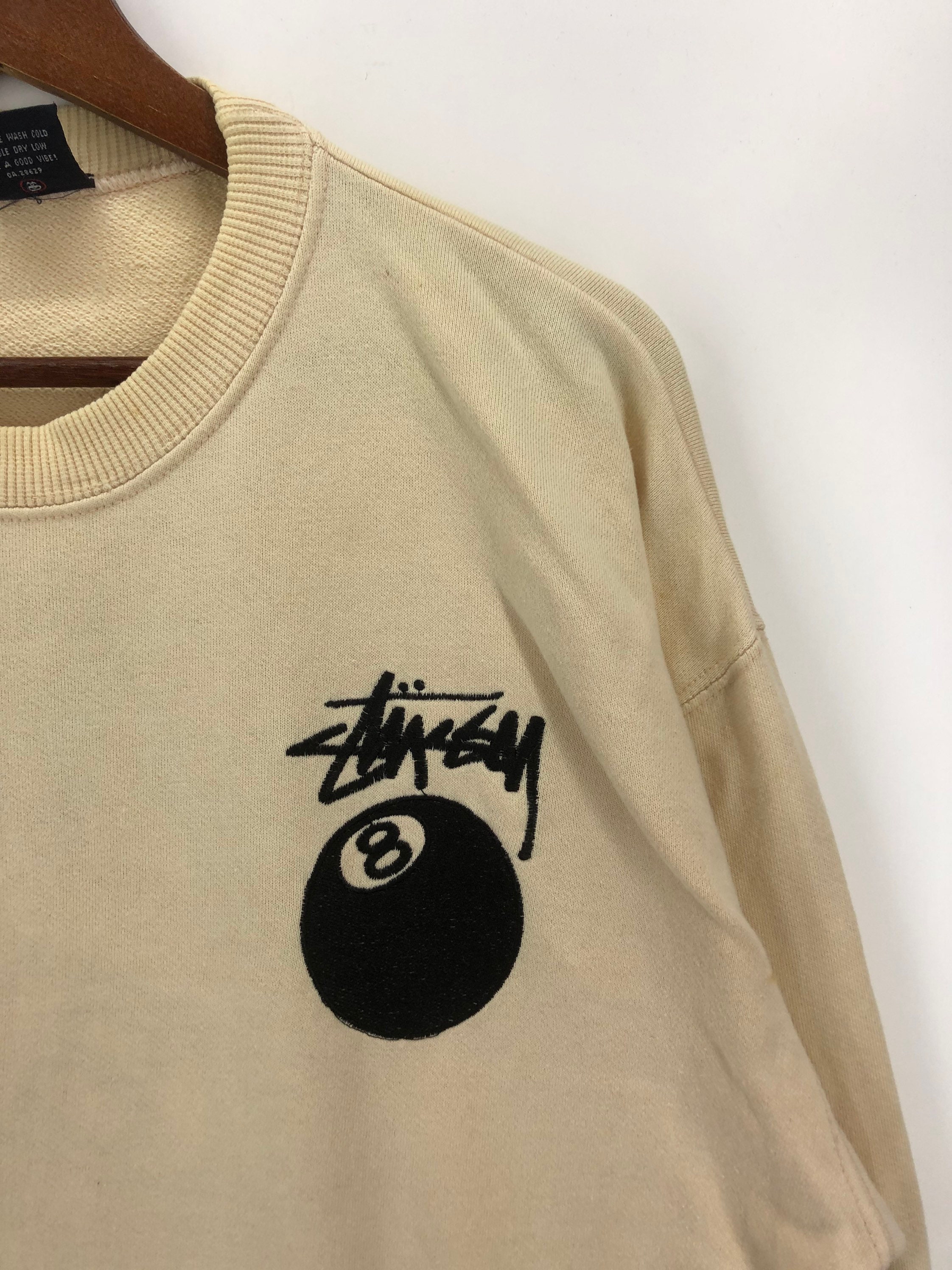 Vintage 90s Stussy 8 Ball Crewneck - Etsy