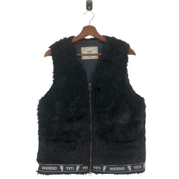 Vintage Weirdo Yeti Faux Fur Vest Jacket - Etsy Canada