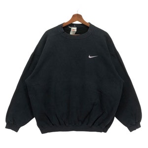 Vintage 90s Nike Swoosh Small Logo Crewneck Large Size