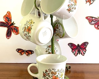 Set Of 6 Corelle Indian Summer Coffee Mugs