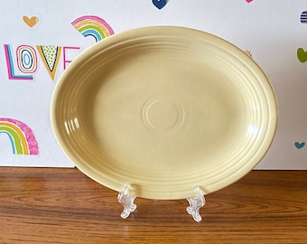 Fiesta Old Ivory Glaze 12" Platter, Original Homer Laughlin Cream Colored  Fiestaware Platter, Original Cream Fiesta Serving Platter