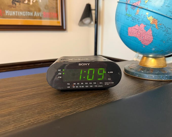 Featured listing image: Sony Dream Machine Alarm Clock: Vintage Digital Radio (Auto Time Set) Model  ICF-C218