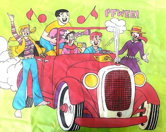 Archies Pillowcase: Retro Comic Design (Green, Standard Size)
