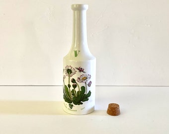 Portmeirion Botanic Garden Susan Williams-Ellis Vinegar Cruet, Botanic Garden Daisy Cruet/Bottle Cork Stopper