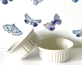 CorningWare French White Individual Casseroles: 16 Oz Stoneware Dishes