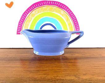 Homer Laughlin Harlequin Mauve Blue Sauce/Gravy Boat