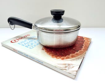 80s Revere Ware, Vintage Tri-Ply Saucepan | Stainless Steel | 3/4 Quart, Disk Bottom, Model 96-B