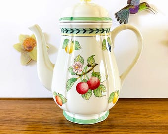 Villeroy and Boch French Garden Fleurence Coffee Pot, Villeroy & Boch French Garden  Fleurence Coffeepot, Villeroy and Boch Fruits Coffee