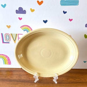 Original Homer Laughlin Fiesta Old Ivory.Cream 12&quot; Oval Platter