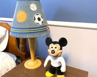 Mickey Mouse Piggy Bank: Vintage Disney Collectible (1950s, 9.5")