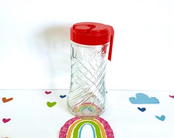 60s Space Age Anchor Hocking TANG Juice Drink Carafe With Orange Lid