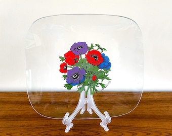 Georges Briard Clear Anemone 11" Square Platter