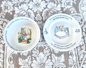 Peter Rabbit Childs, Whimsical Toddler Dish Set | Durable Melamine Blend | Plate & Bowl, Ages 1-4