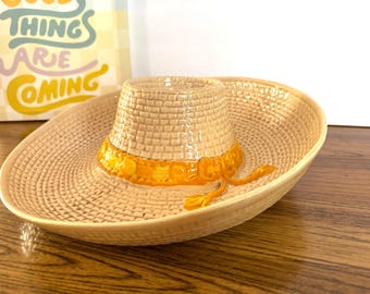 Vintage Whittier WPO Sombrero Chip and Dip