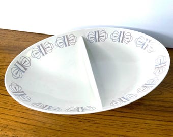 Vintage Franciscan Merry Go Round Oval Divided Vegetable Bowl