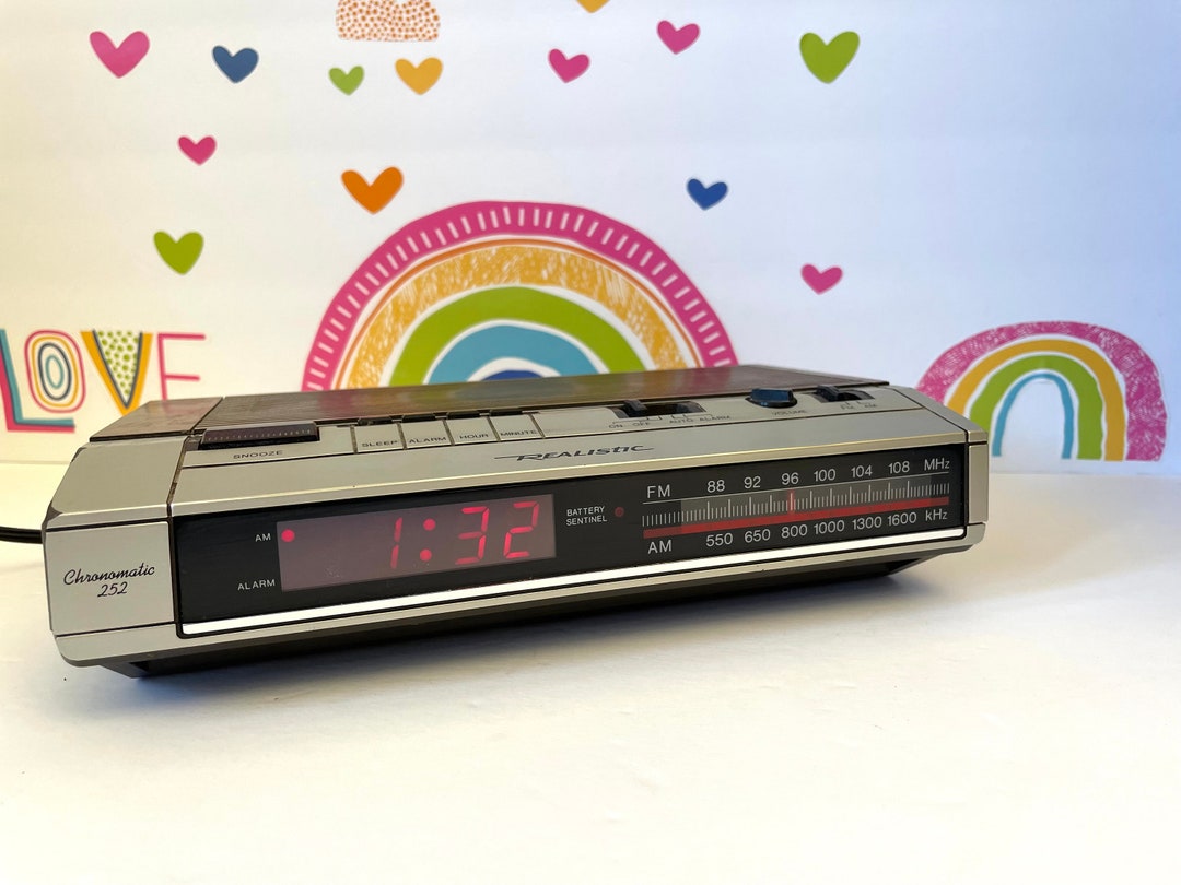 1980's Radio Shack Chronomatic Digital Clock Radio Etsy