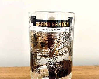 Vintage Grand Canyon Beer Stein: Black & Gold Arizona Souvenir