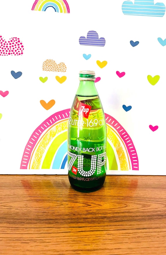 Unopened 1970s 7-up Glass Bottle: 16.9 Oz Vintage Soda - Etsy