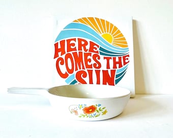 Petite Corningware, Wildflower Menuette Pan - 6.5" Skillet, Vintage Cottage Kitchen | P-83