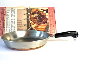 Revere Ware Copper Bottom 10 Inch Frying Pan, Copper Clad Revere Ware Large Sauté Pan, Revere Ware Rome NY Large Skillet, Large Frying Pan