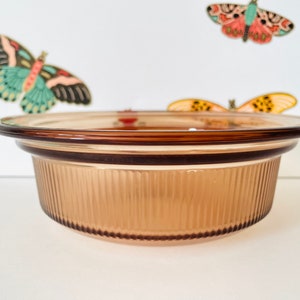 Pyrex Amber V-30 Casserole, Pyrex Vision Amber .75 Quart Casserole, Vintage Pyrex Vision Casserole, Corning USA Vision Casserole