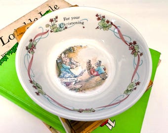 Wedgwood Beatrix Potter Peter Rabbit Christening Gift Bowl