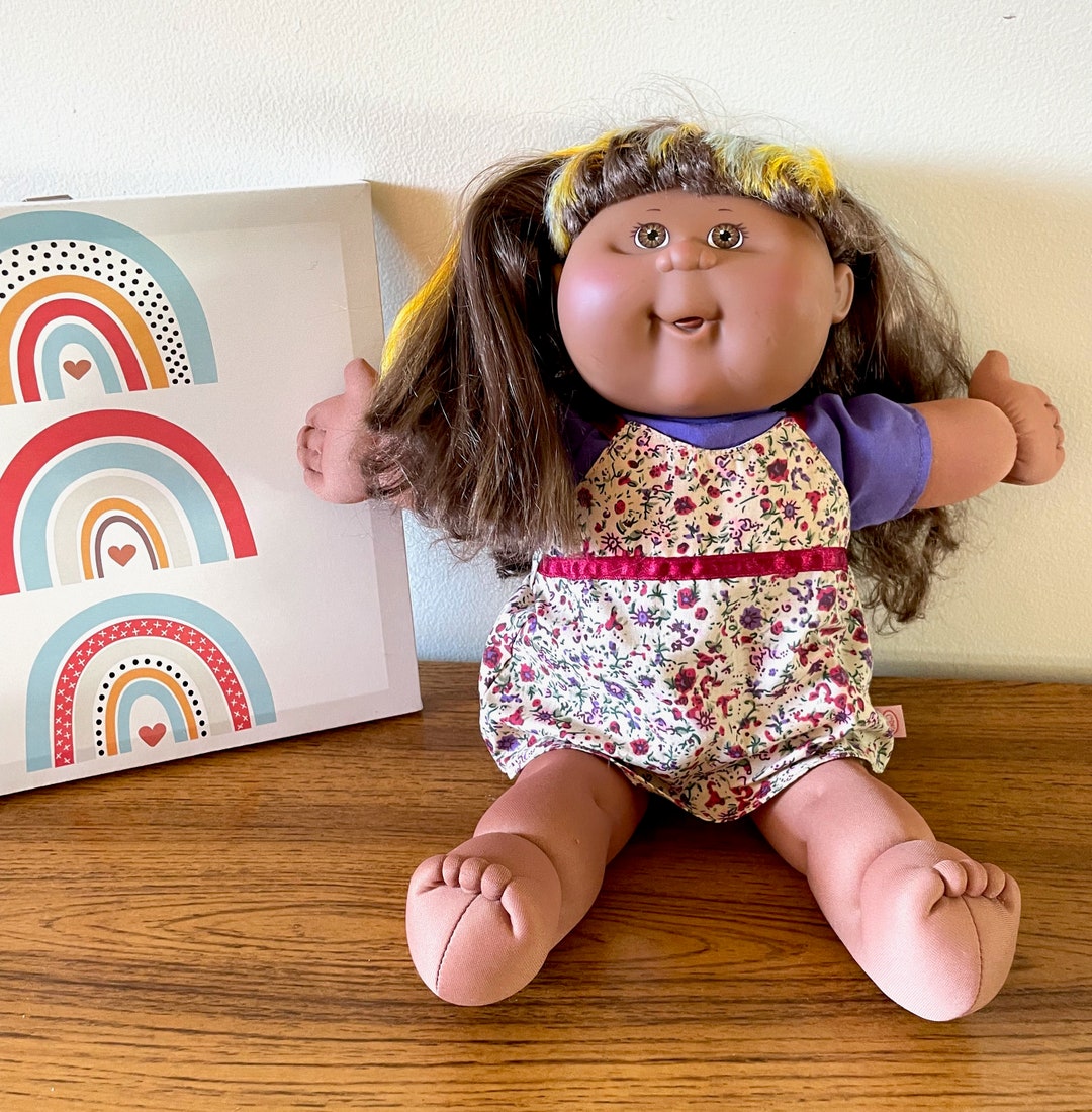 Cabbage Patch Play Along Doll, Dark Skin Brown Eyes Cabbage Patch Girl ...