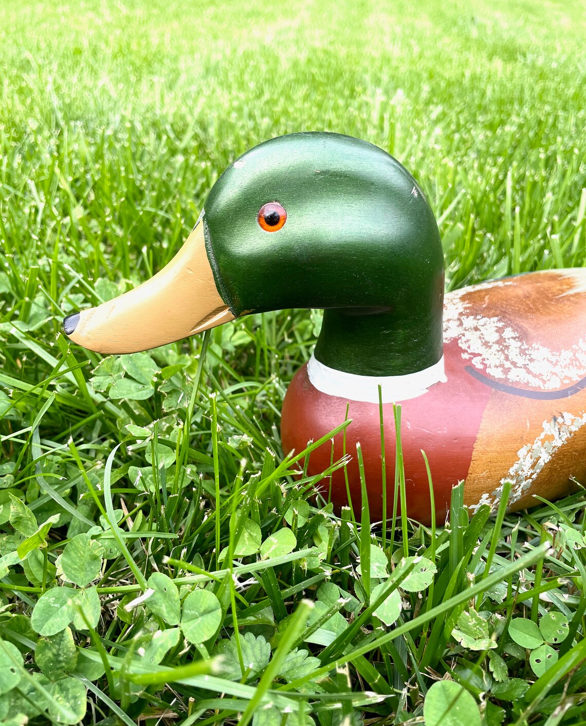 Hand Painted Mallard Duck Decoy Hand Carved Duck Decoy Etsy