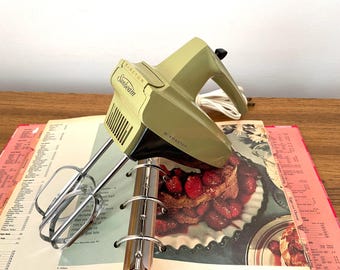 ヴィンテージ サンビーム ビスタ ハンドミキサー：ライトグリーン