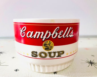 Vintage 70's Campbells Soup Bowl, Made in USA Campbell's Soup Bowl