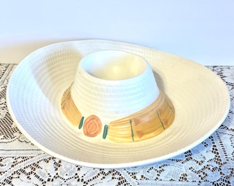 Vintage Treasure Craft Sombrero Chip and Dip