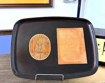 Mid Century Couroc of Monterey Schweppes Cheeseboard